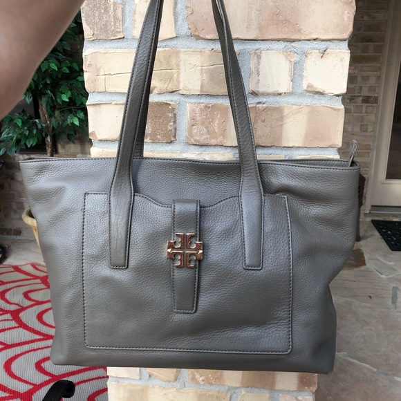 Grey Tory Burch Tote - Picture 1 of 7